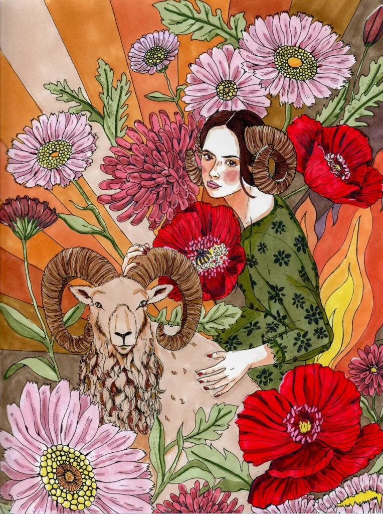 Page coloriée — Astrologie coloriages