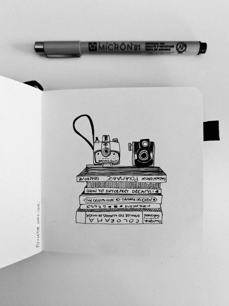 Carnet au stylo noir
